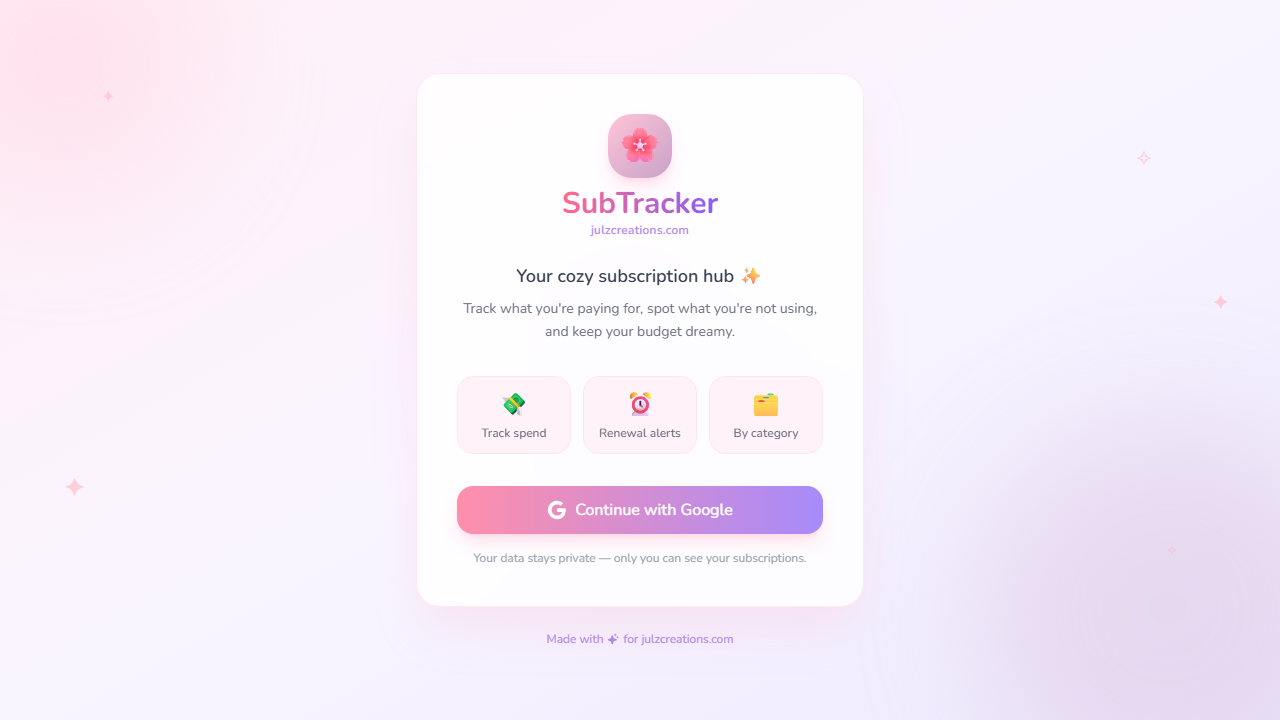 SubTracker